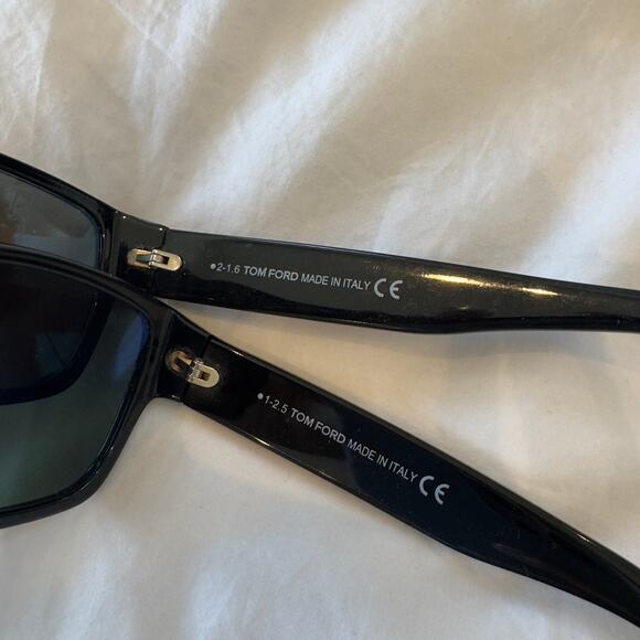 TOM FORD MASON Lot (2) FT0445 01N Sunglasses Black Frame Green Lenses 58mm - Picture 4 of 7